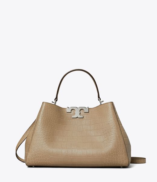 tory burch eleanor soft croc embossed satchel