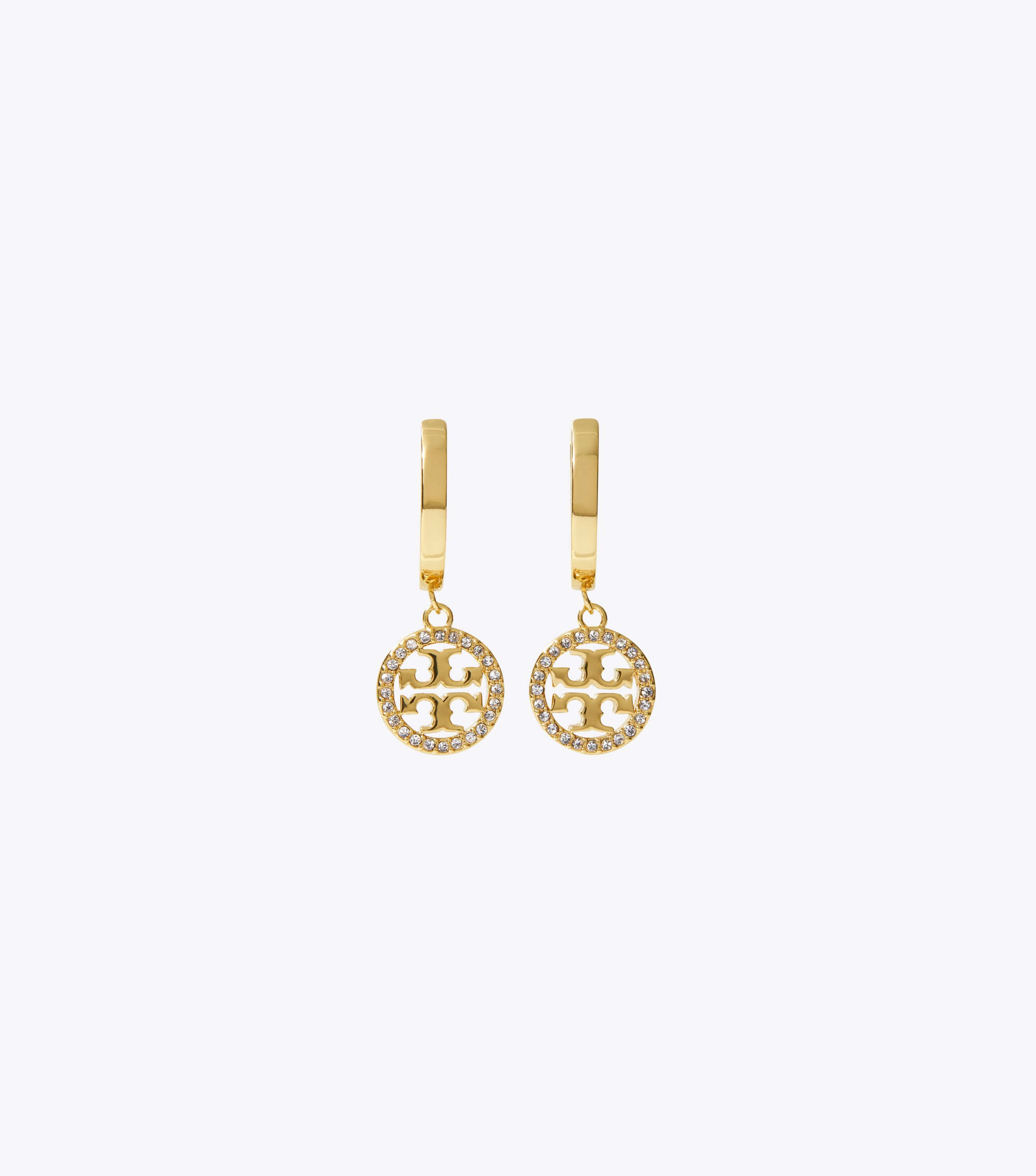 Tory burch logo drop earrings 2025