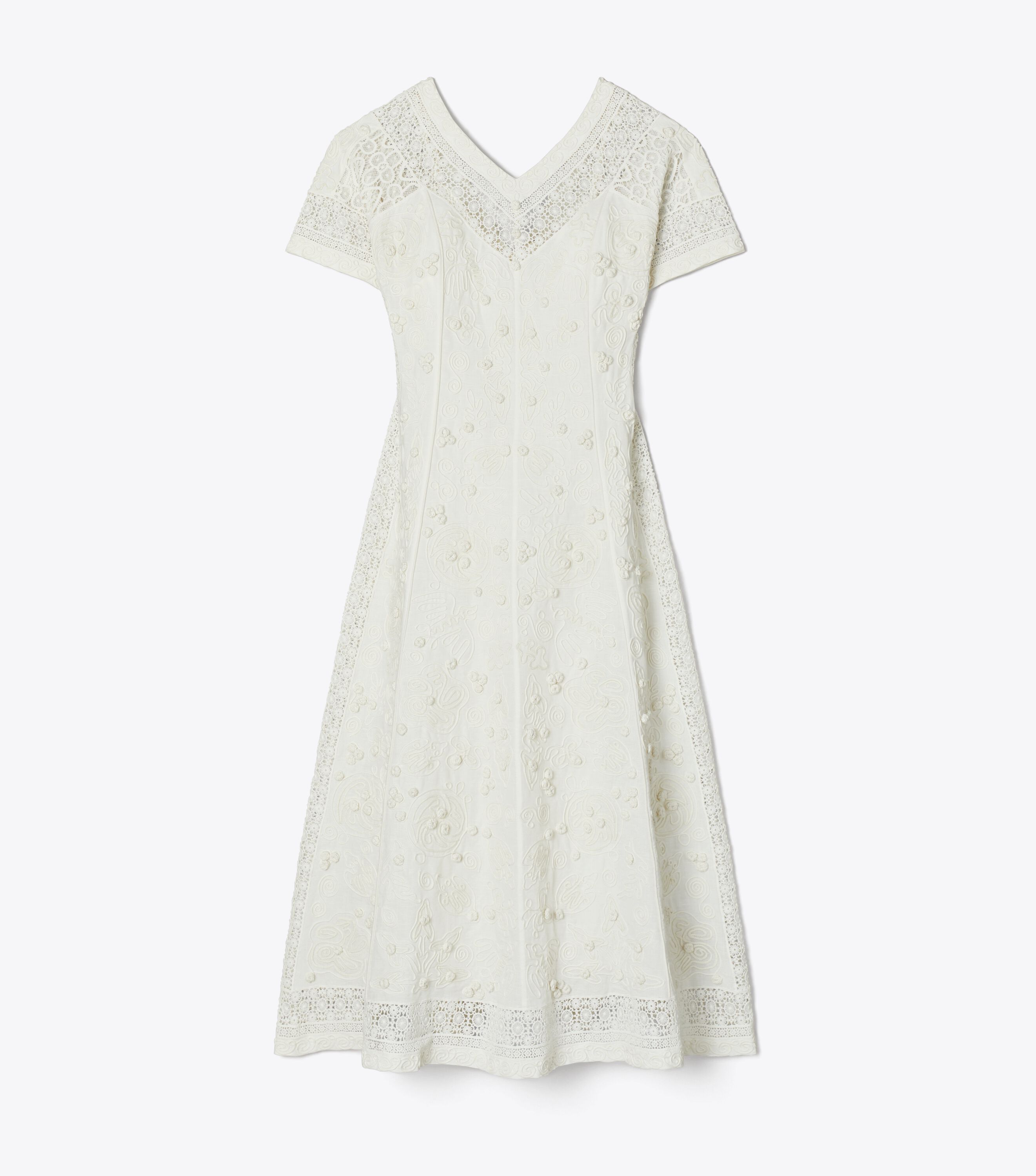 Embroidered linen dress store