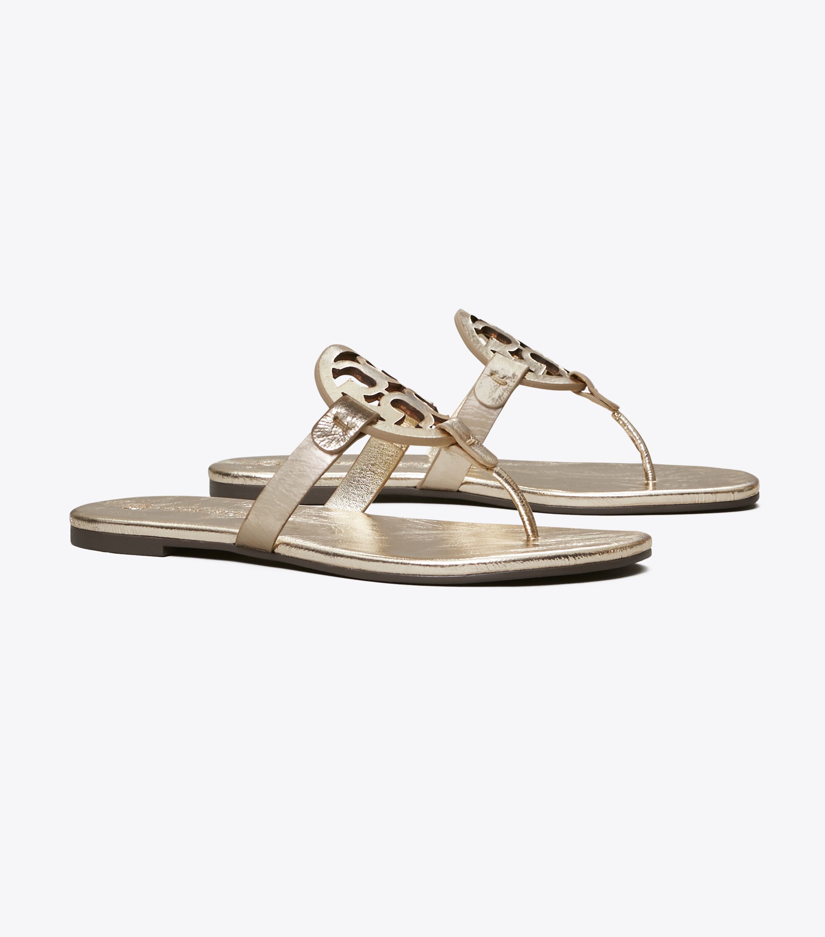 Miller Soft Metallic Sandal Shoes Tory Burch