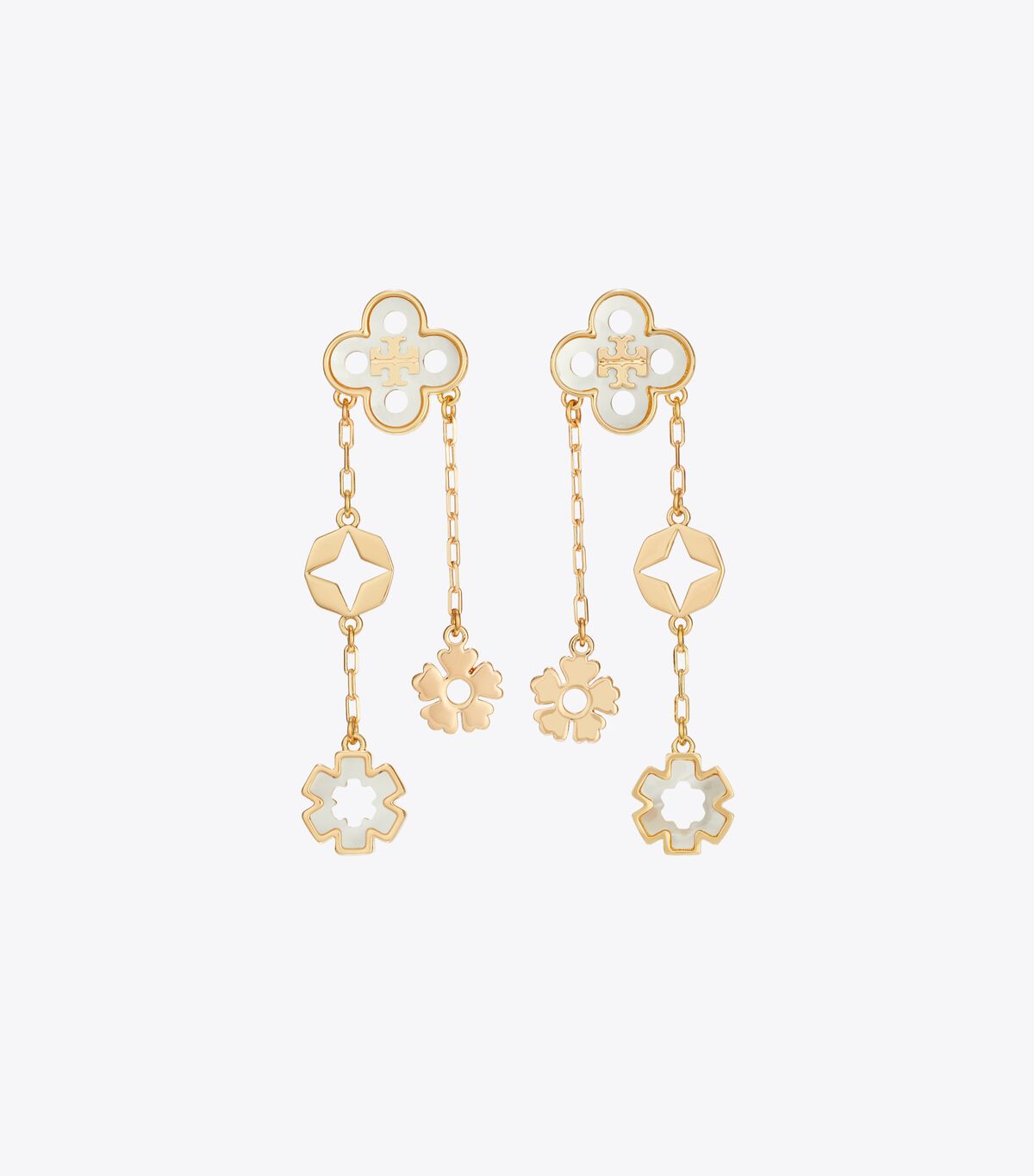 tory burch forget me not linear earrings