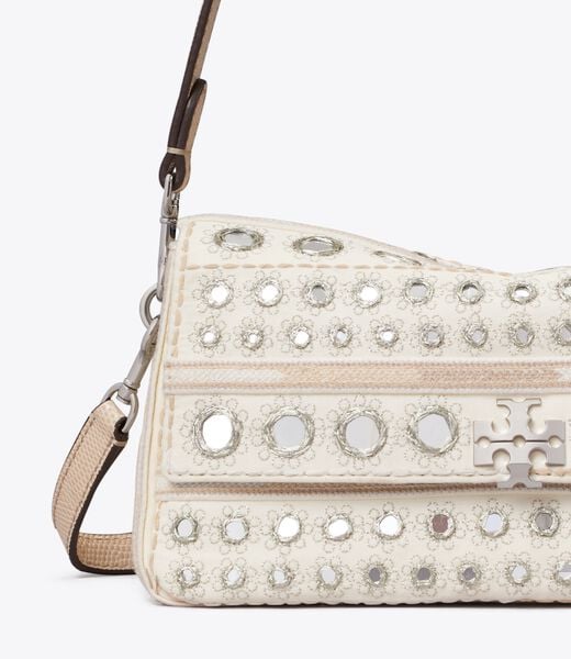 tory burch small charlie embellished shoulder bag