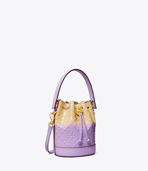 Mini T Monogram Dip-Dye Bucket Bag