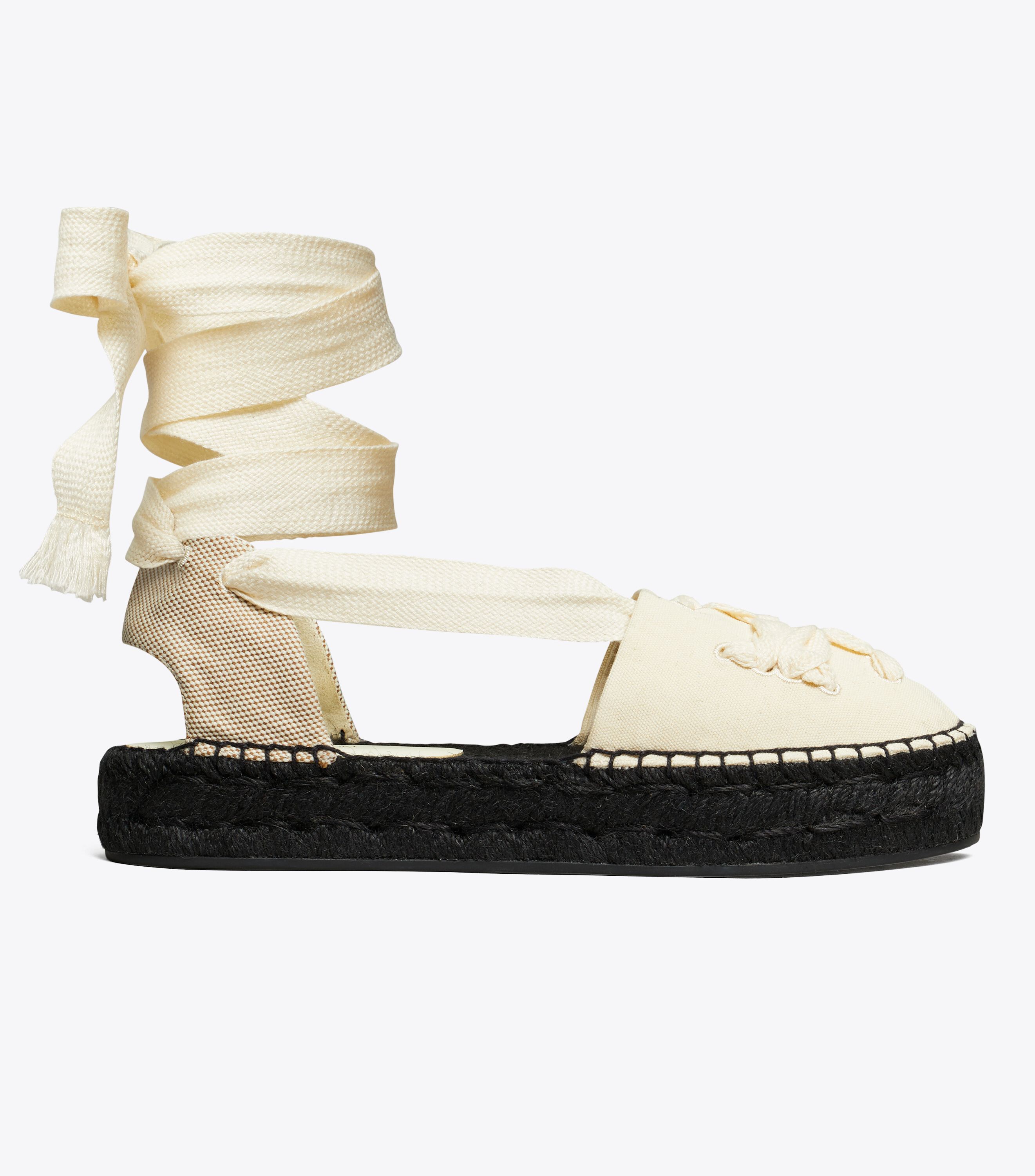 Tory burch lace up espadrilles outlet
