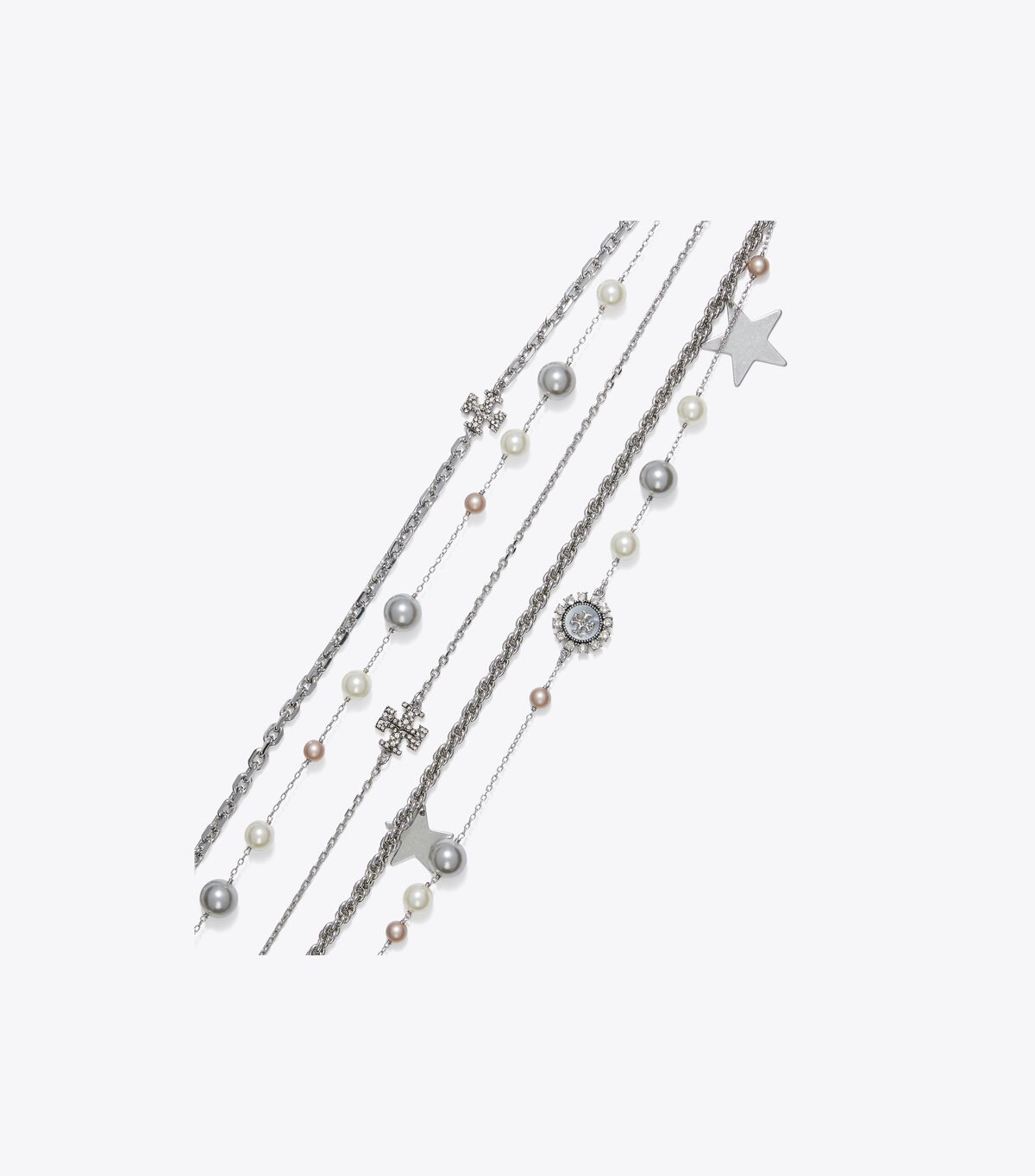 tory burch crystal and pearl necklace