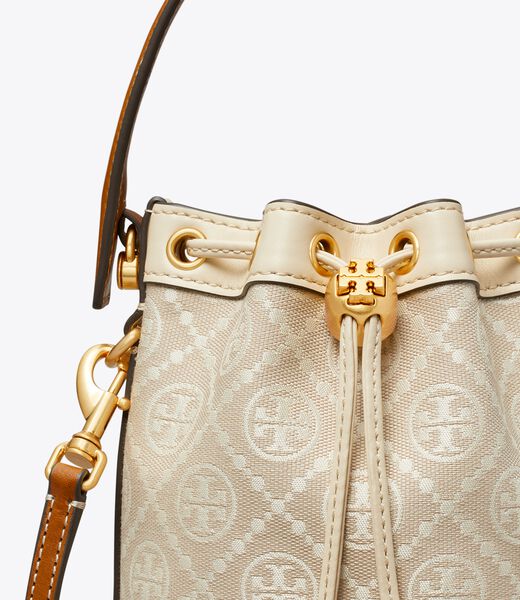 tory burch mini t monogram bucket bag