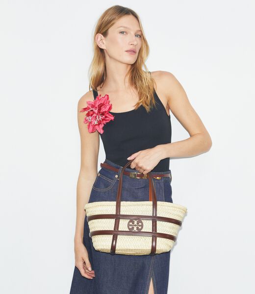 tory burch small ella straw basket