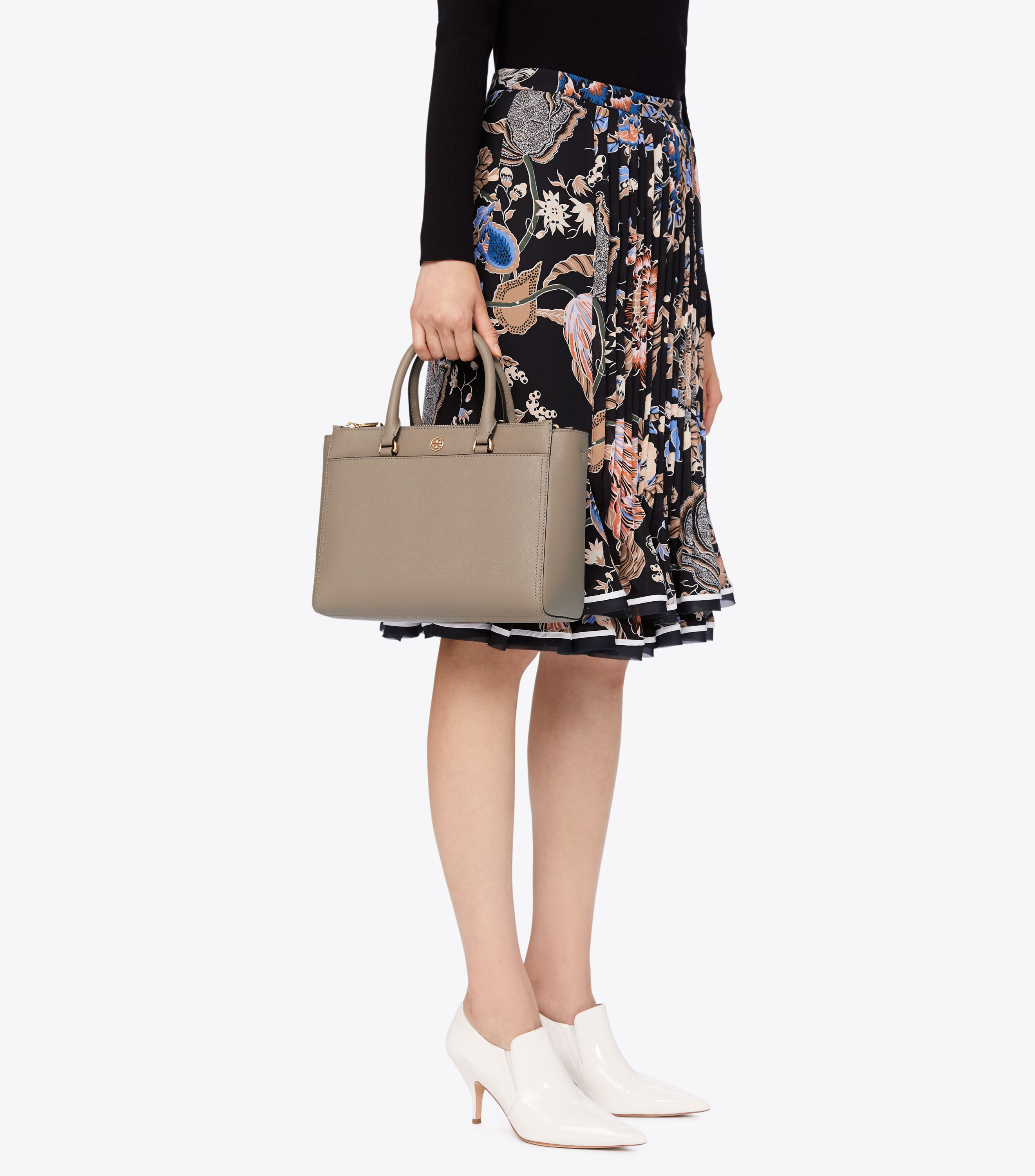 Robinson small double discount zip tote tory burch