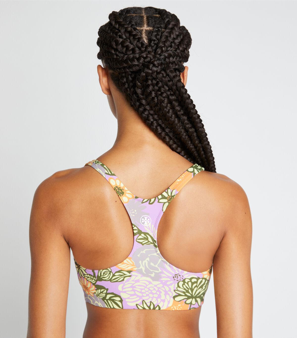 tory burch weightless printed racerback bra
