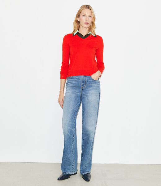 tory burch layered merino wool sweater