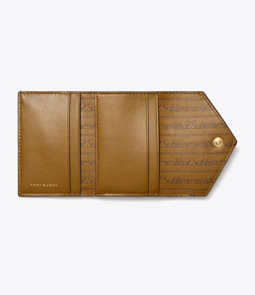 tory burch small t monogram coated canvas envelope wallet