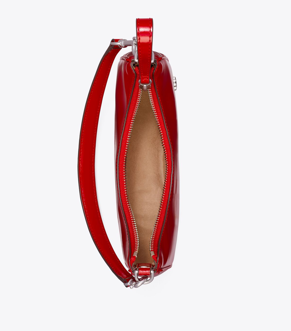 tory burch small 151 mercer spazzolato crescent bag