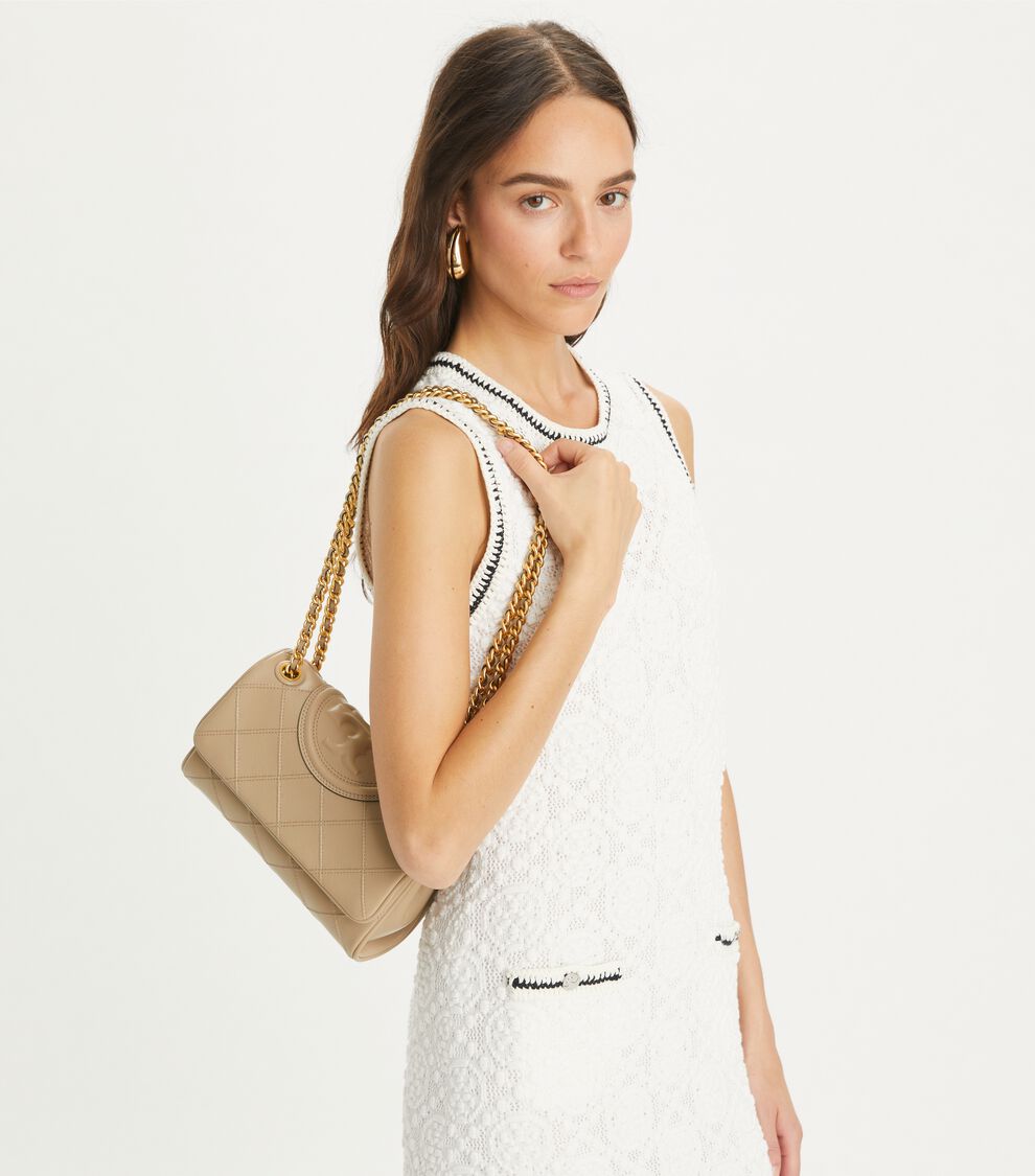 Leather Tote Tory Burch Soft Small Fleming Soft Convertible