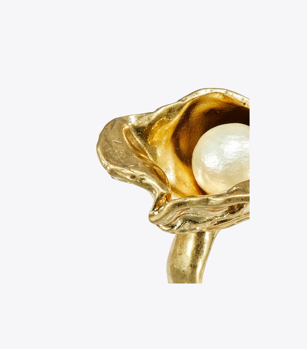 tory burch brutalist oyster ring