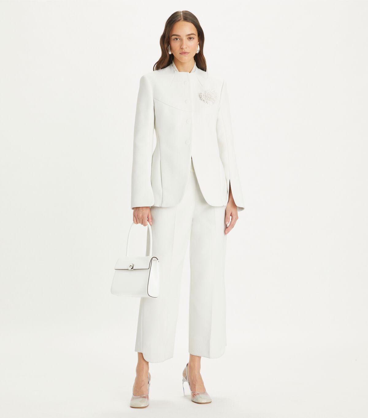 tory burch cropped twisted cotton pant