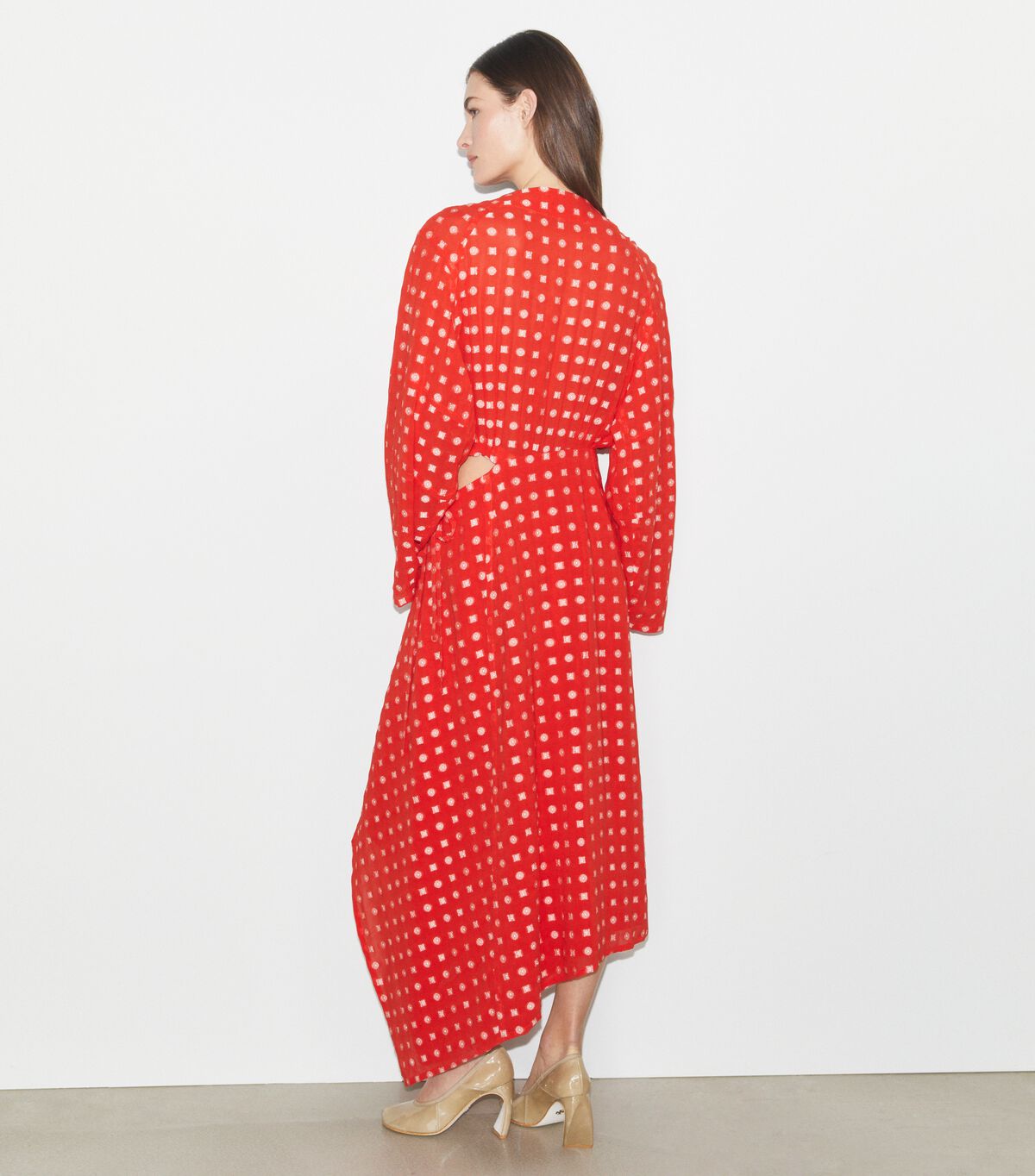 tory burch jacquard wrap dress