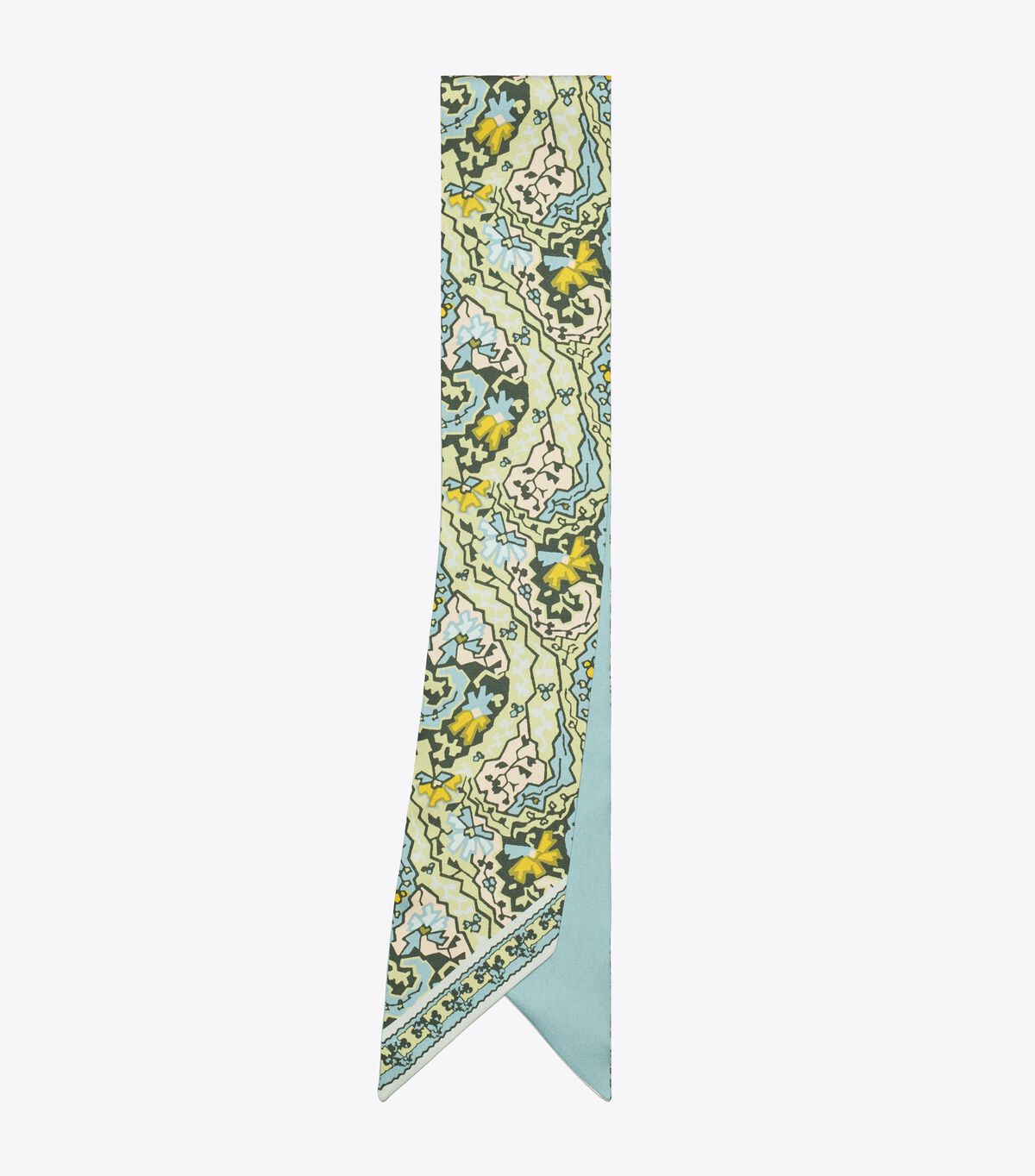 tory burch dream paisley silk ribbon tie