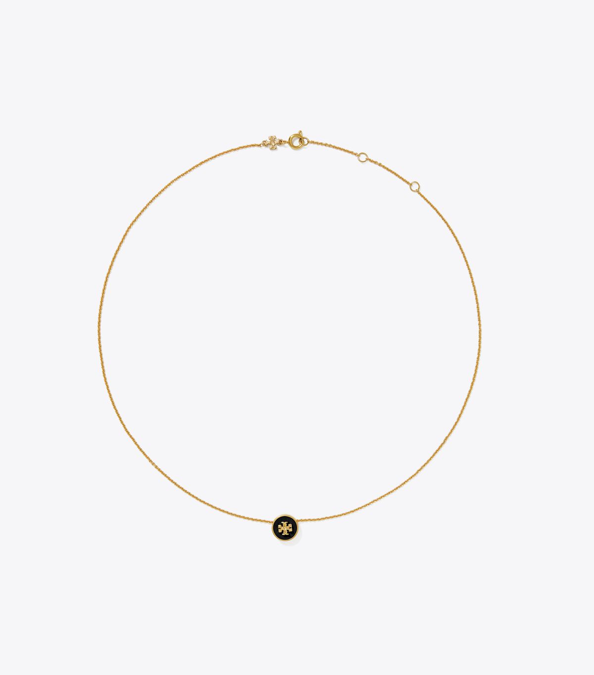 tory burch kira enamel pendant necklace