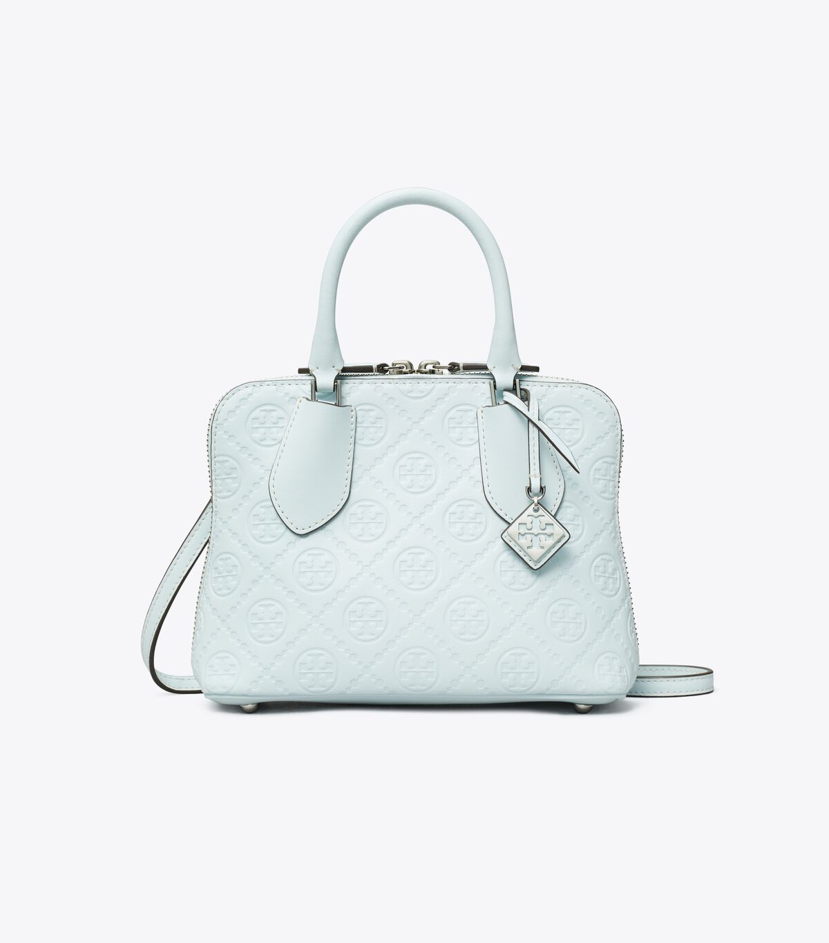 tory burch mini t monogram leather swing satchel