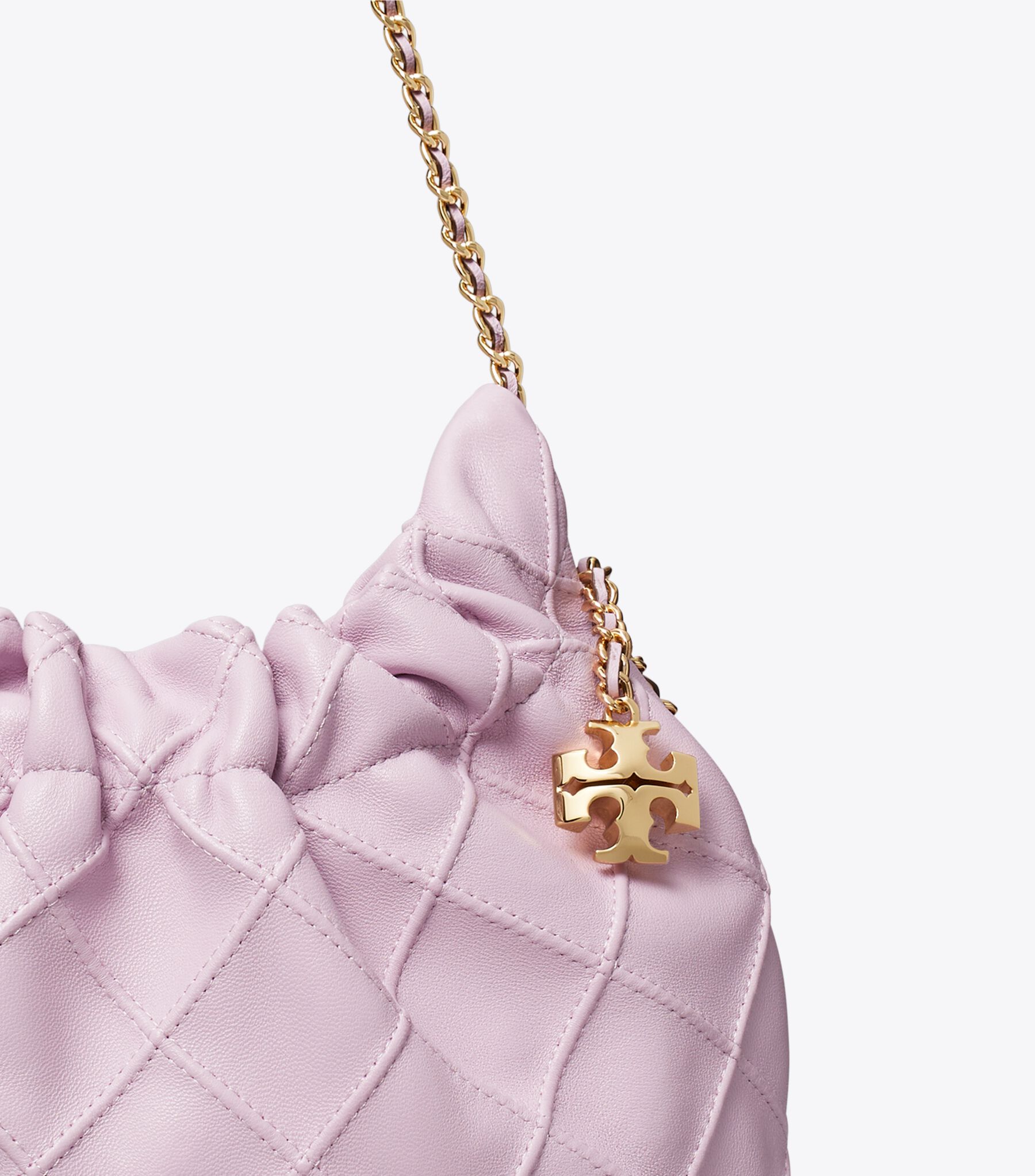 Tory Burch Lavender Nylon Hobo Bag Mini Fleming Soft Hobo Bag, Pale Purple | Tory Burch UAE main image 3