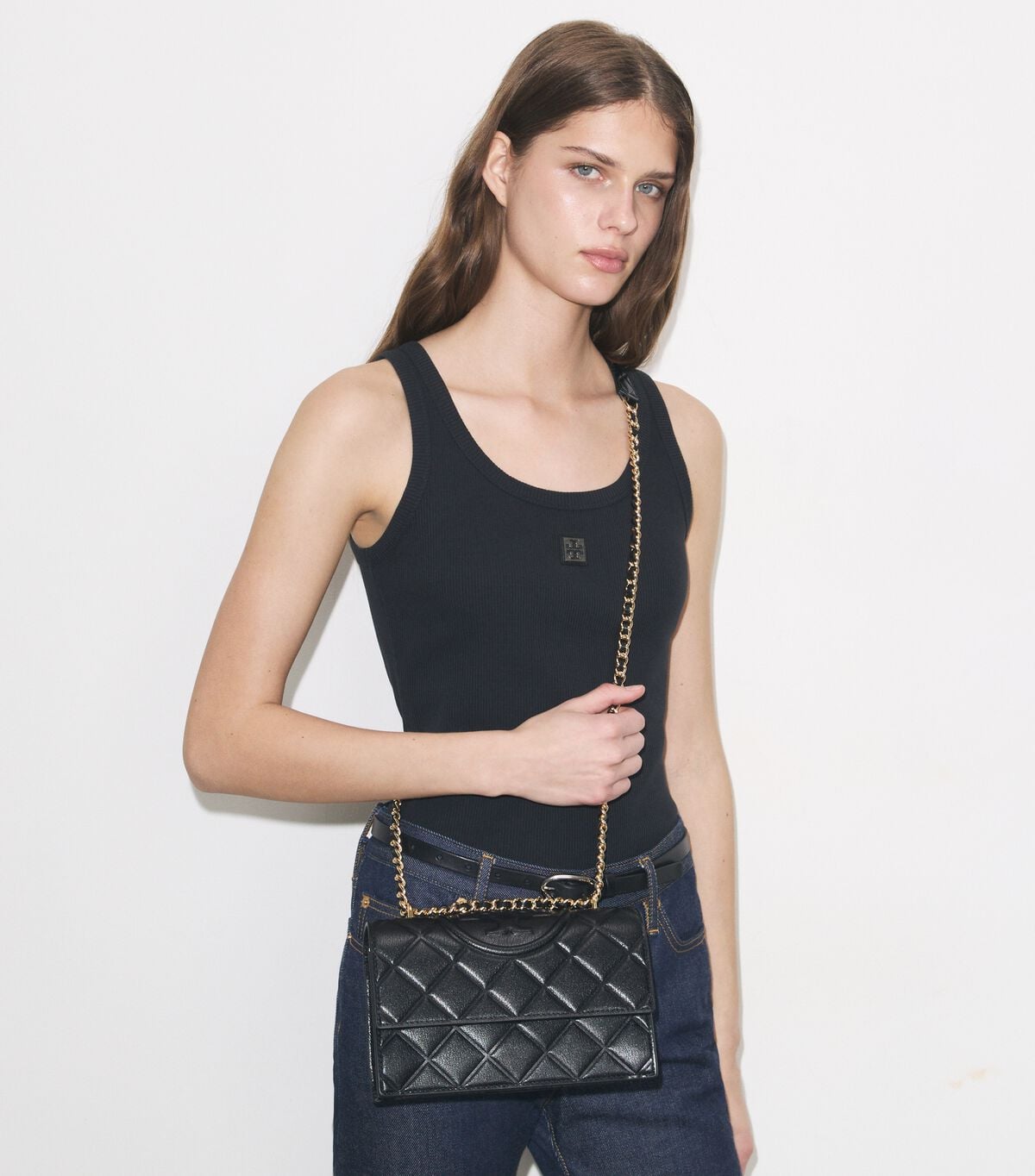 tory burch حقيبة كتف فليمنج صغيرة