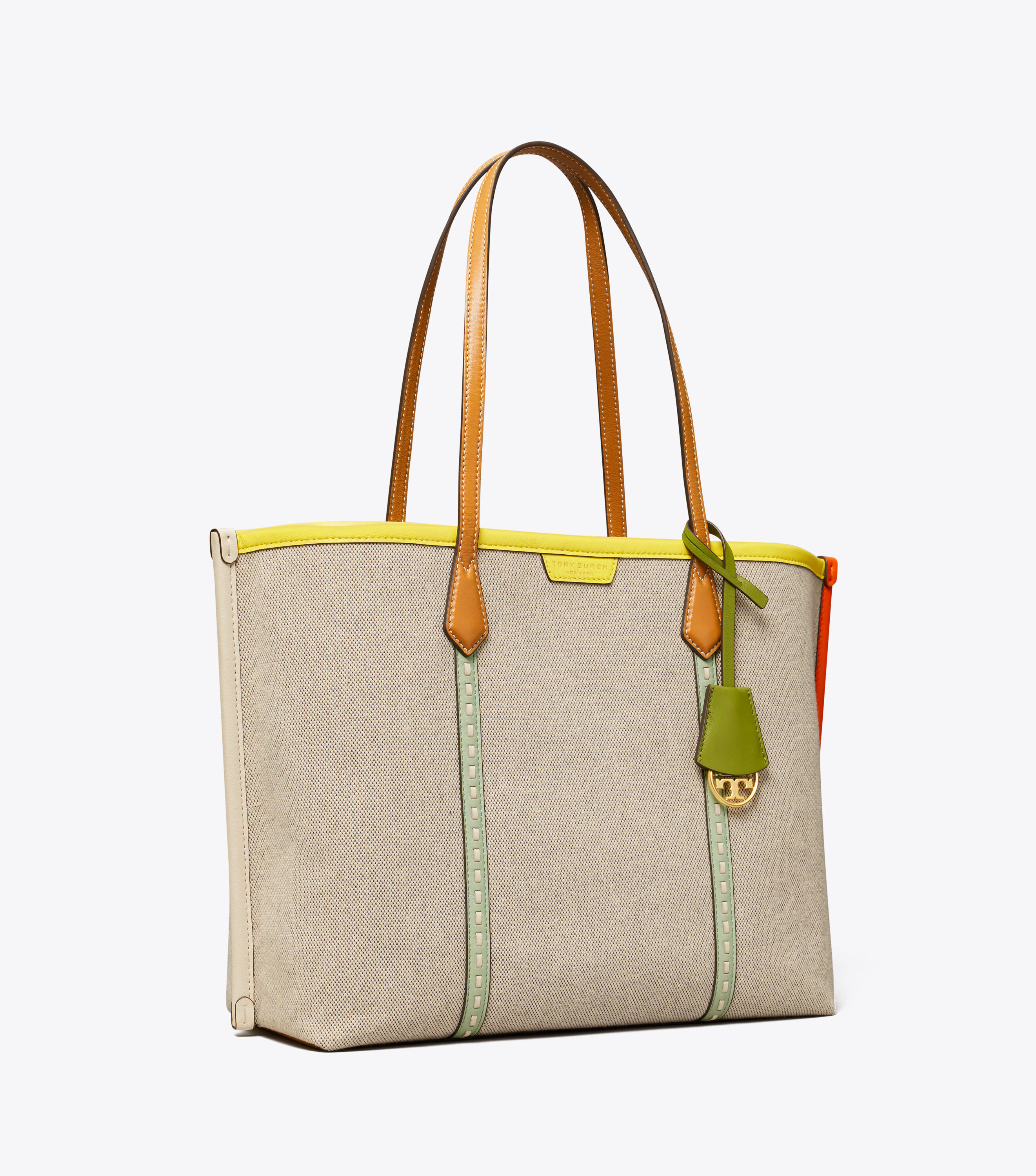 Tory burch perry canvas oversized tote sales