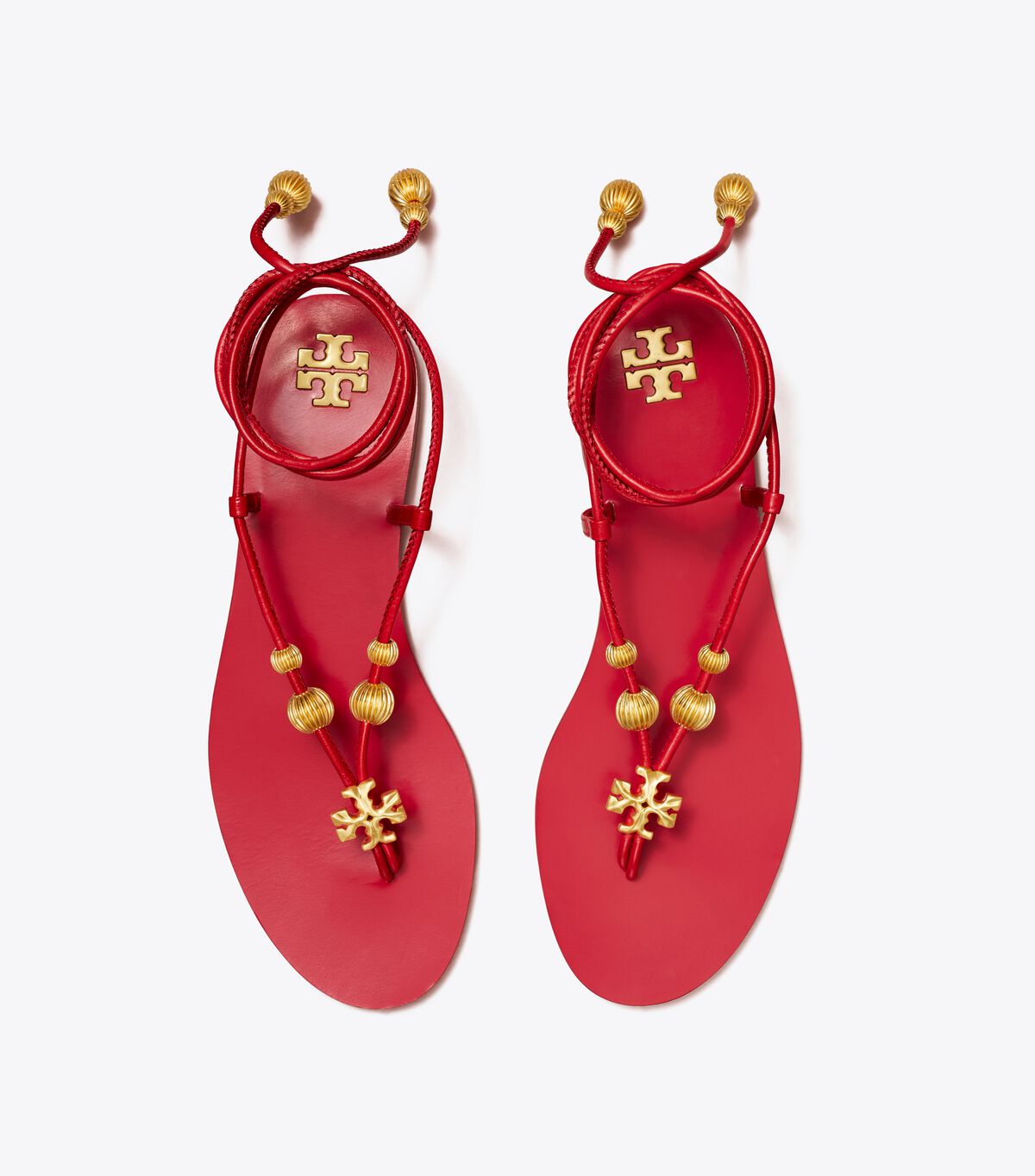 tory burch capri flat lace up sandal