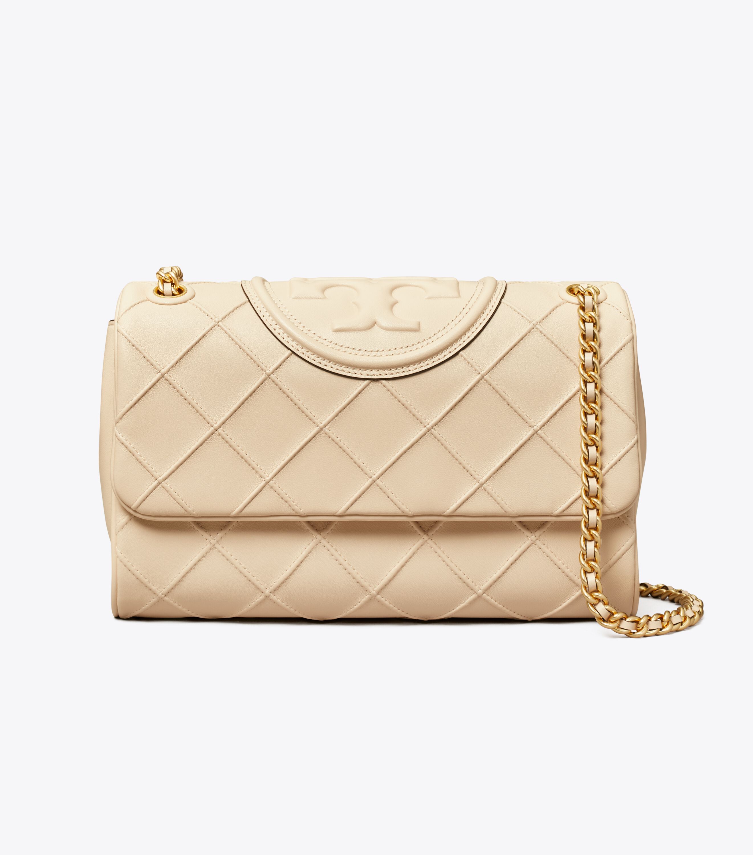 Fleming Soft Convertible Shoulder Bag, New Cream | Tory Burch UAE