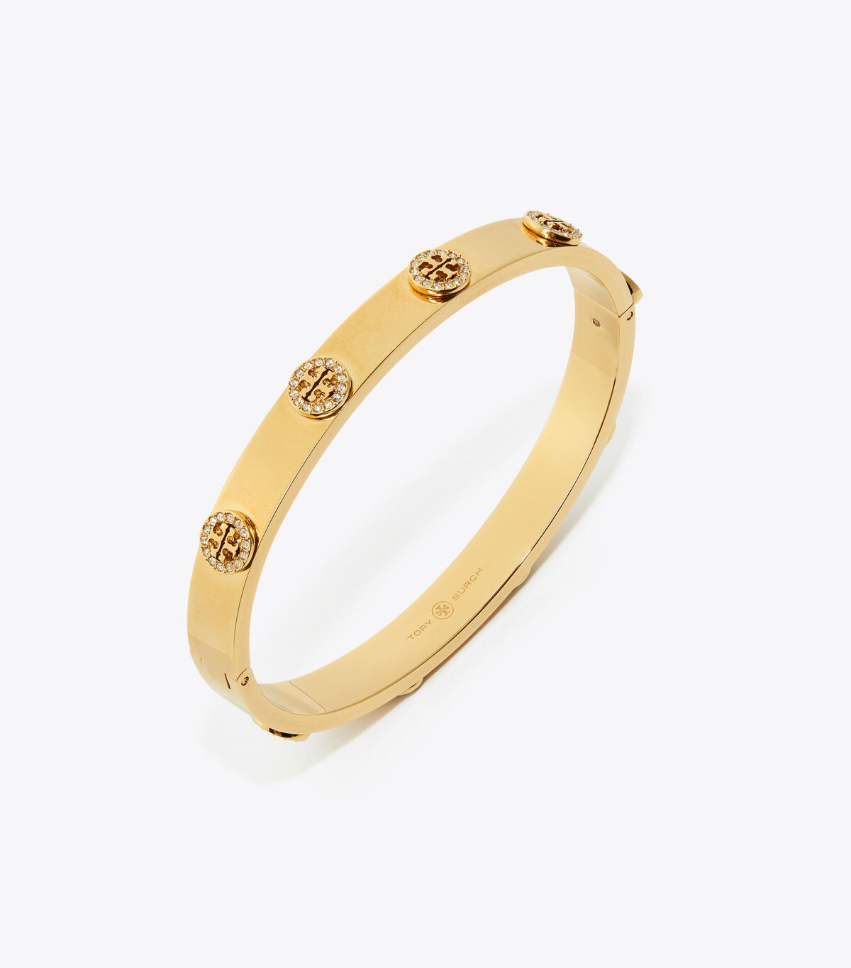 tory burch miller stud pave hinge bracelet