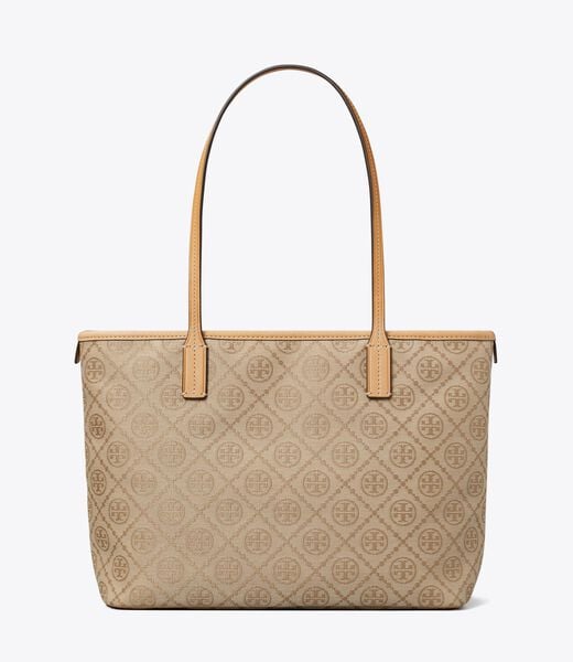 tory burch t monogram small zip tote