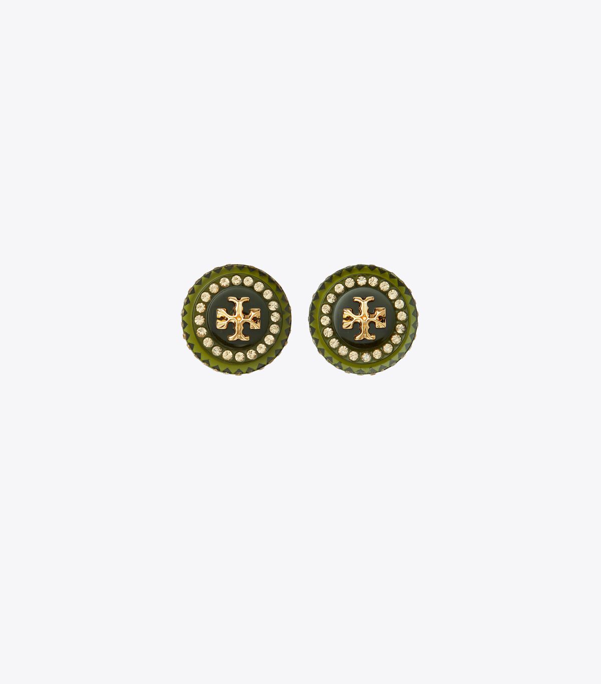 tory burch roxanne crystal resin stud earring