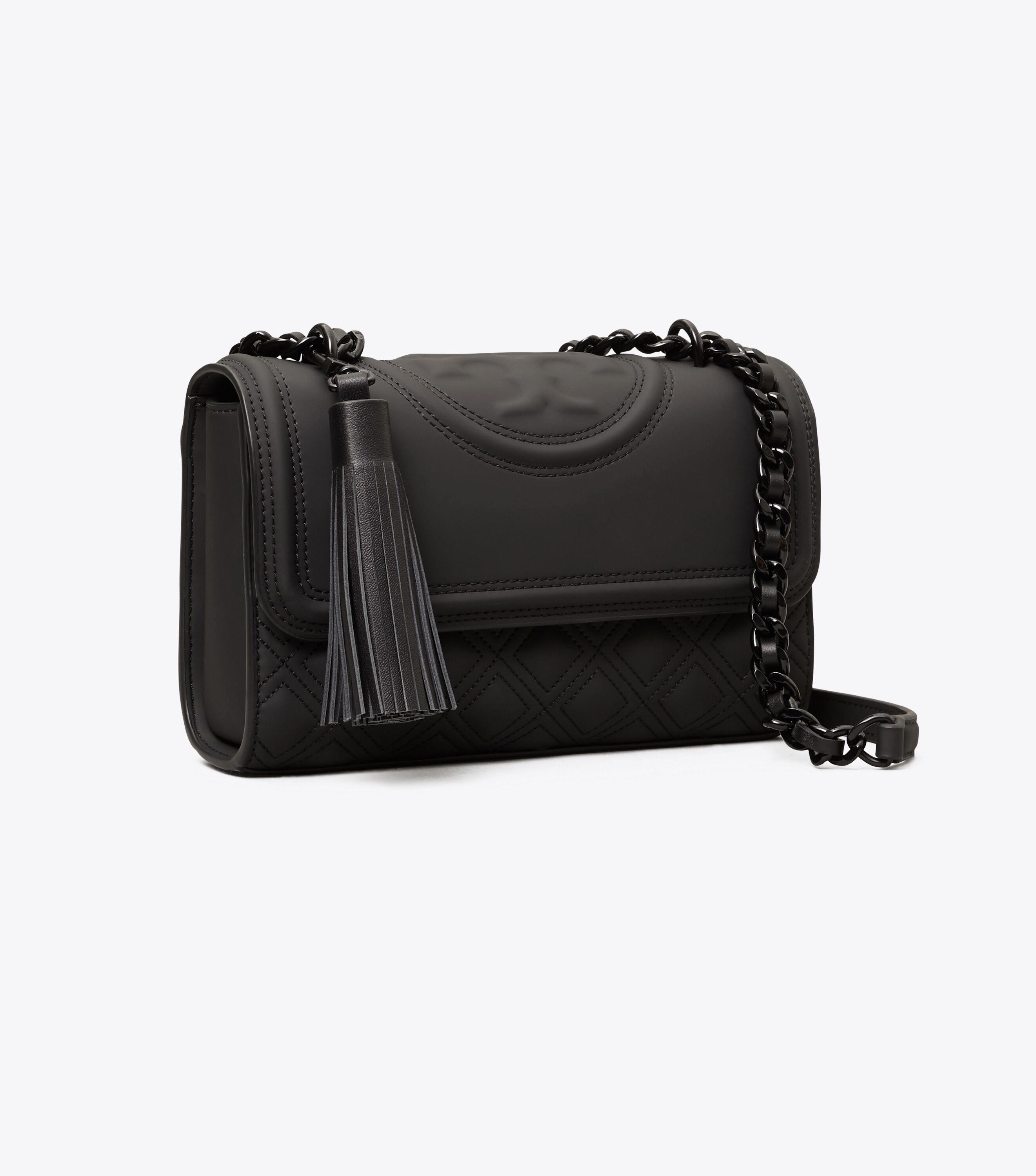 Matte black tory 2025 burch fleming