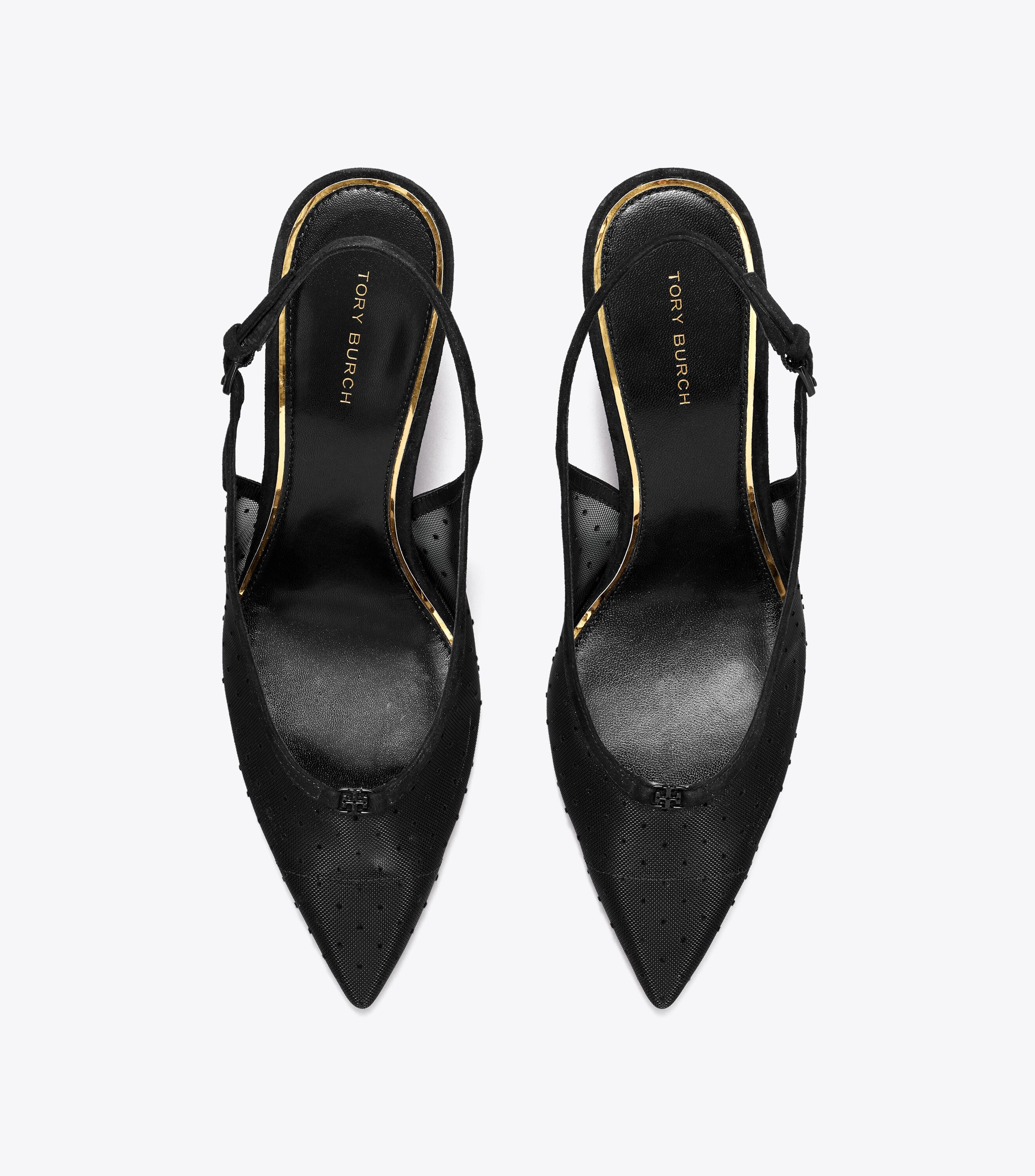 Double T Buckle Wedge, Nero / Perfect Black | Tory Burch UAE