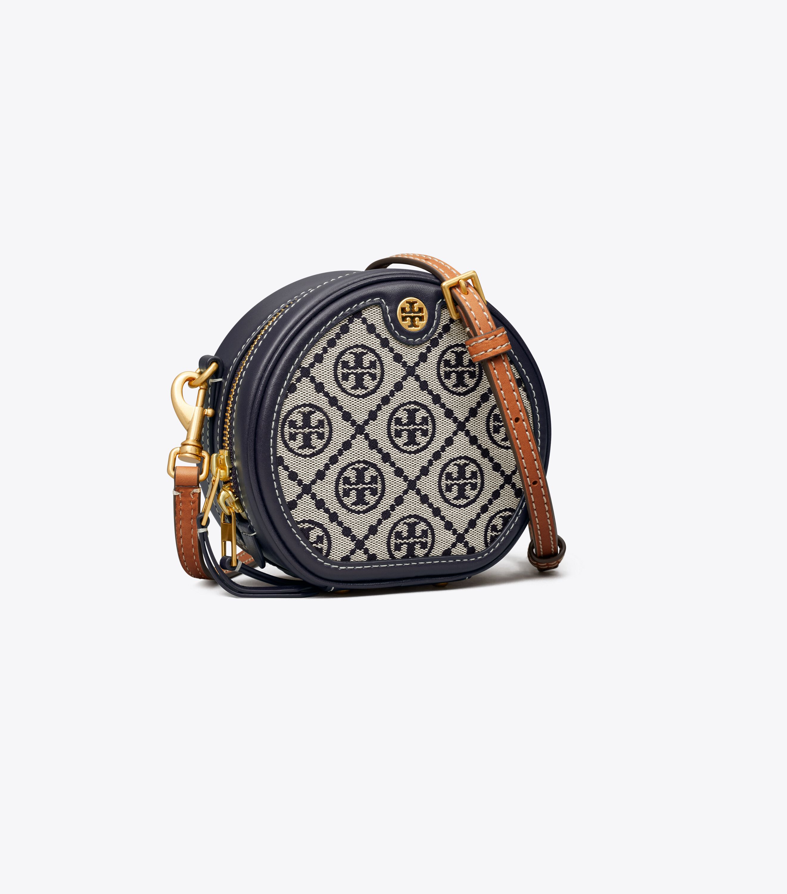 Tory Burch T Monogram Moon bag for Women - Brown in UAE