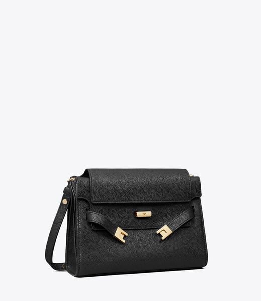 tory burch lee radziwill pebbled shoulder bag