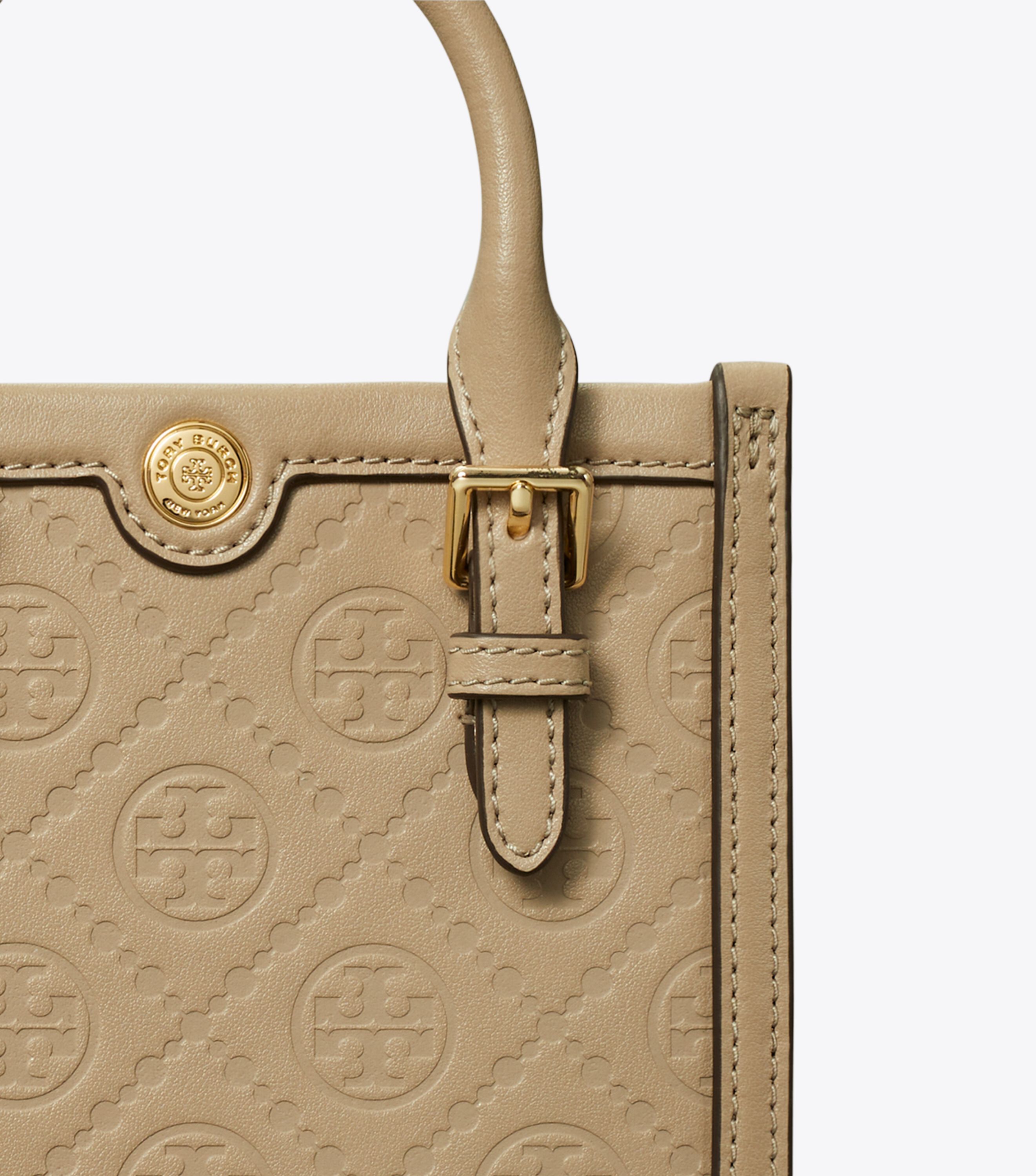 Tory burch gold tote on sale