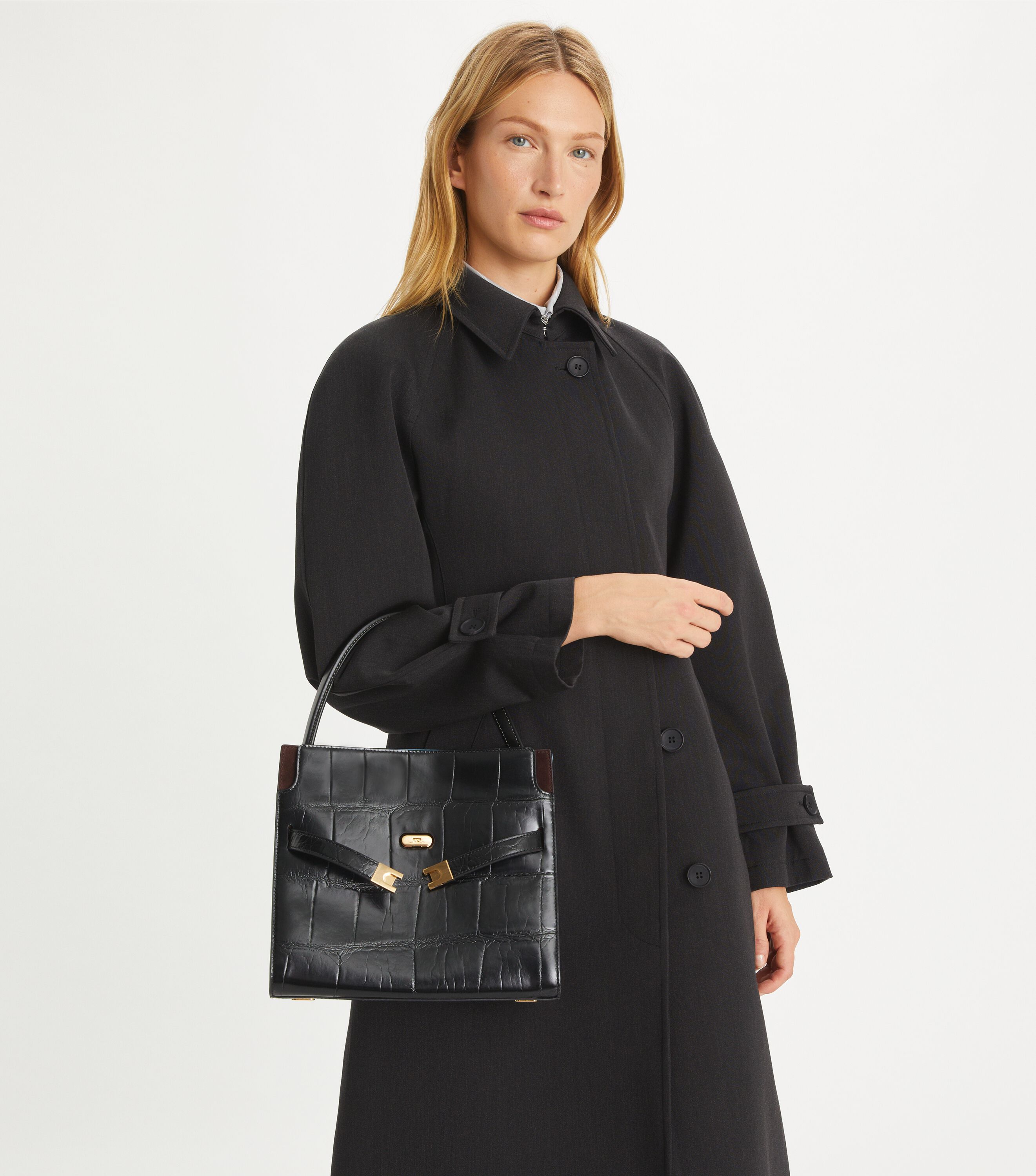 Lee radziwill embossed satchel 2025