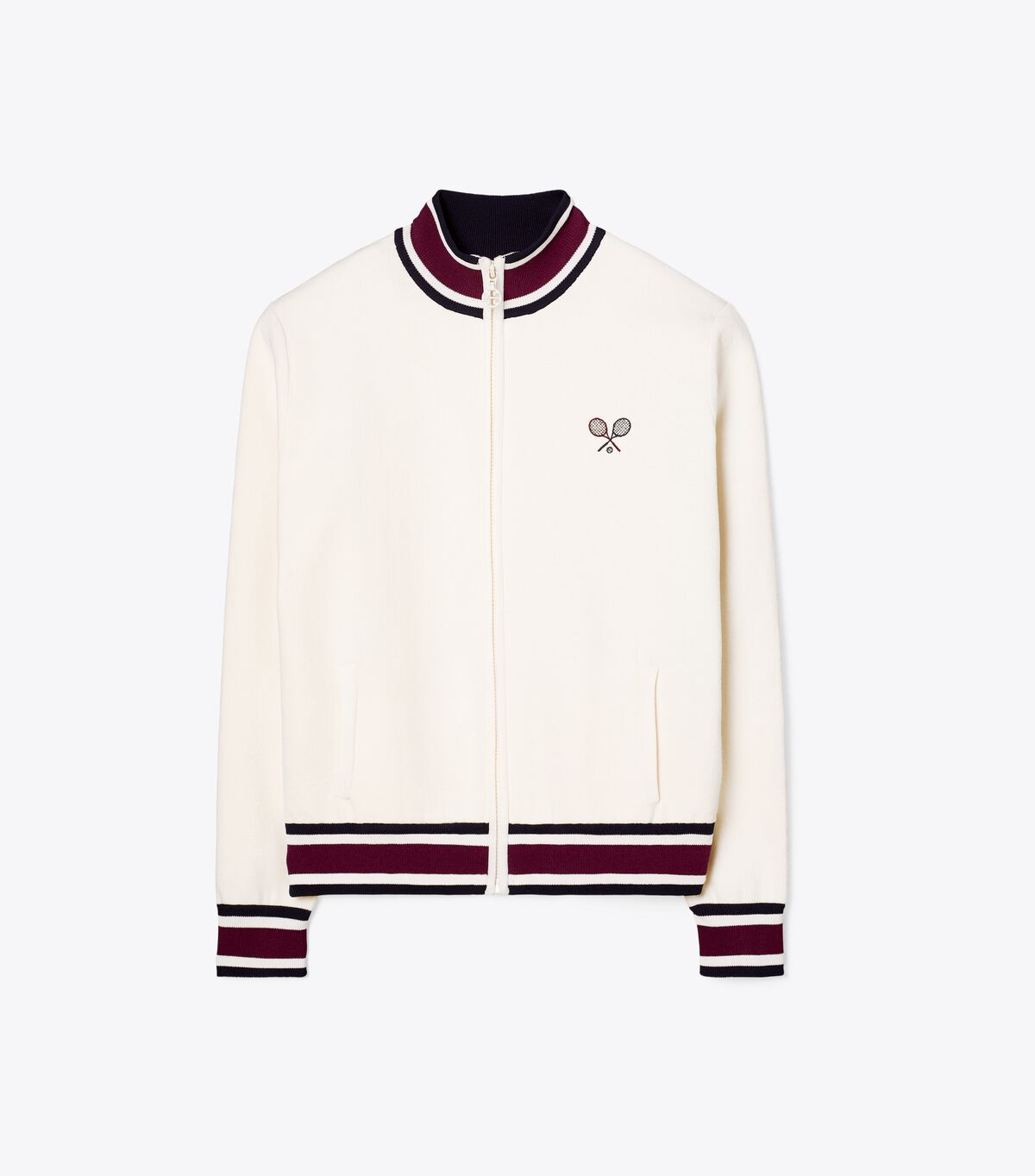 tory burch tech knit tennis jacket