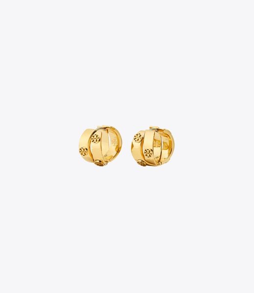 tory burch icon double hoop earrings