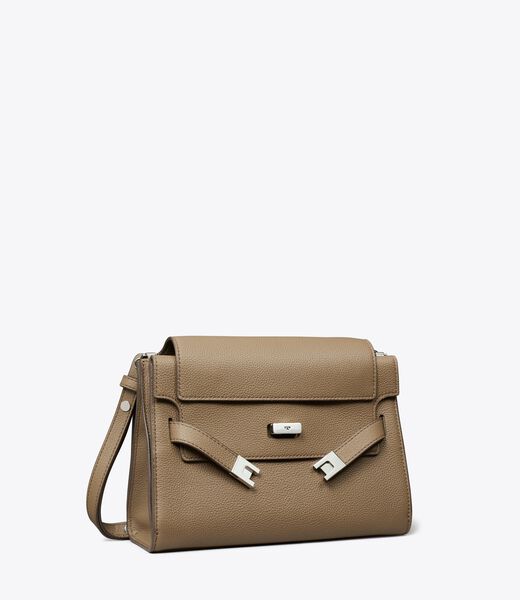 tory burch lee radziwill pebbled shoulder bag