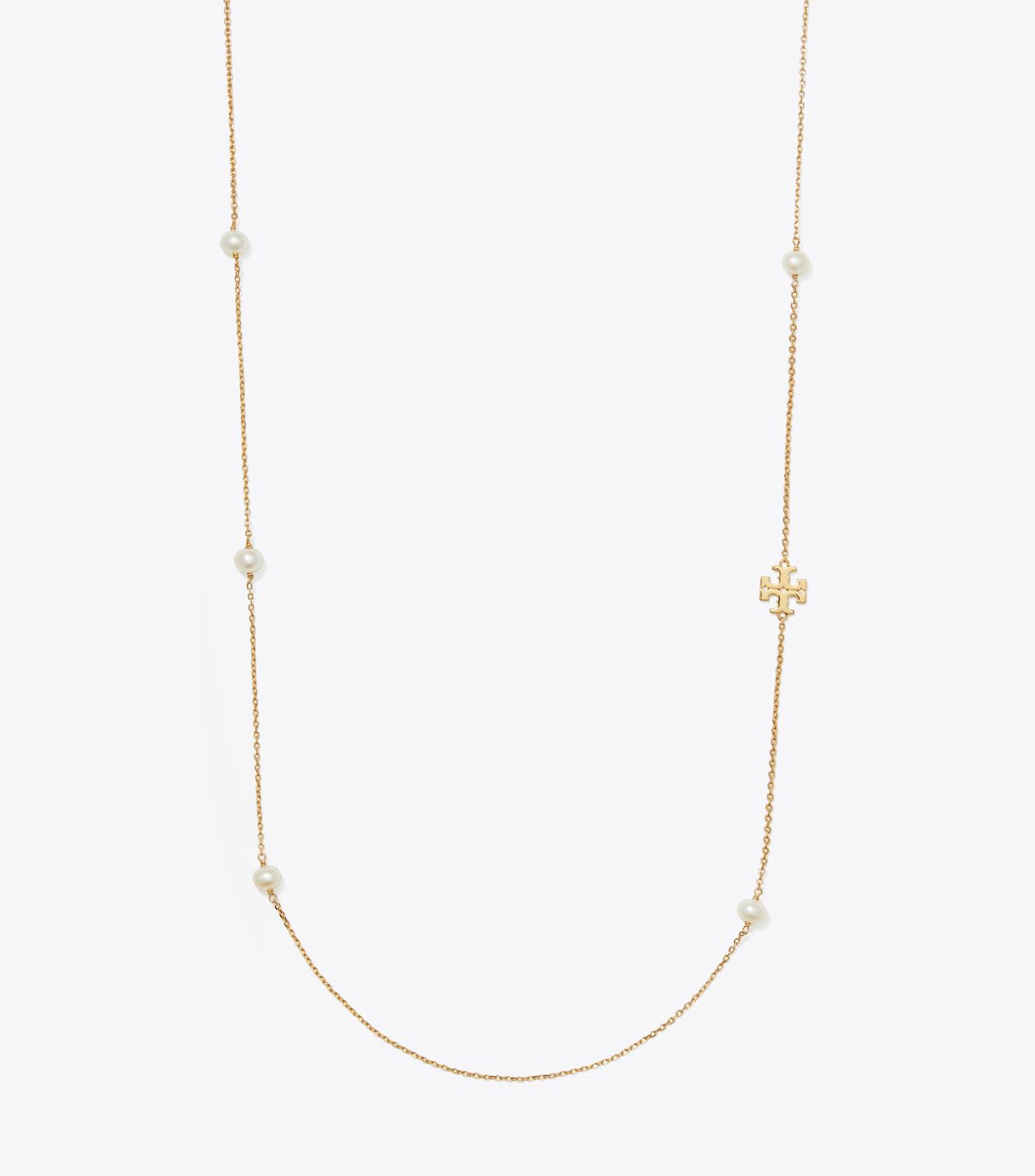 tory burch long kira pearl necklace