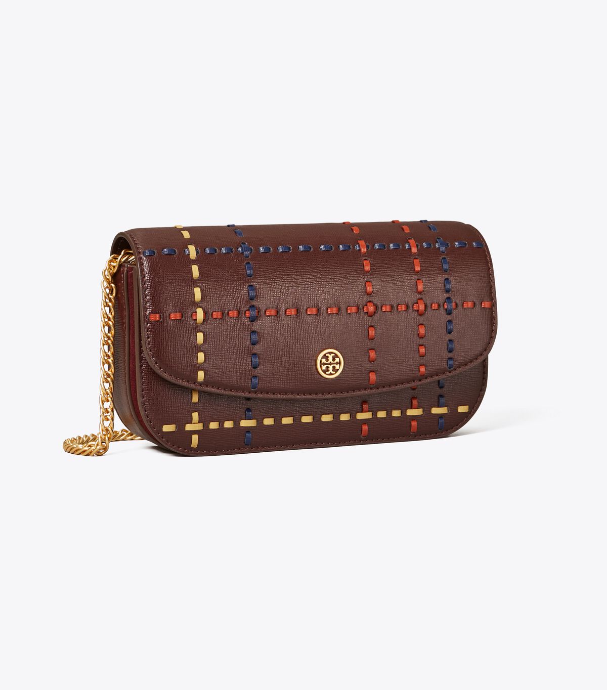 Robinson Woven Plaid Chain Wallet