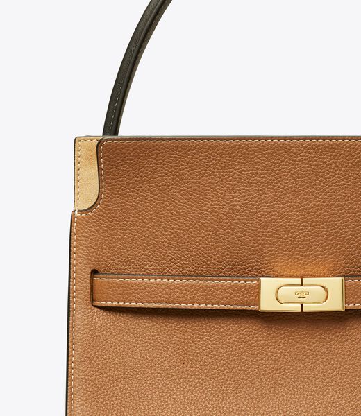 tory burch small lee radziwill pebbled double bag