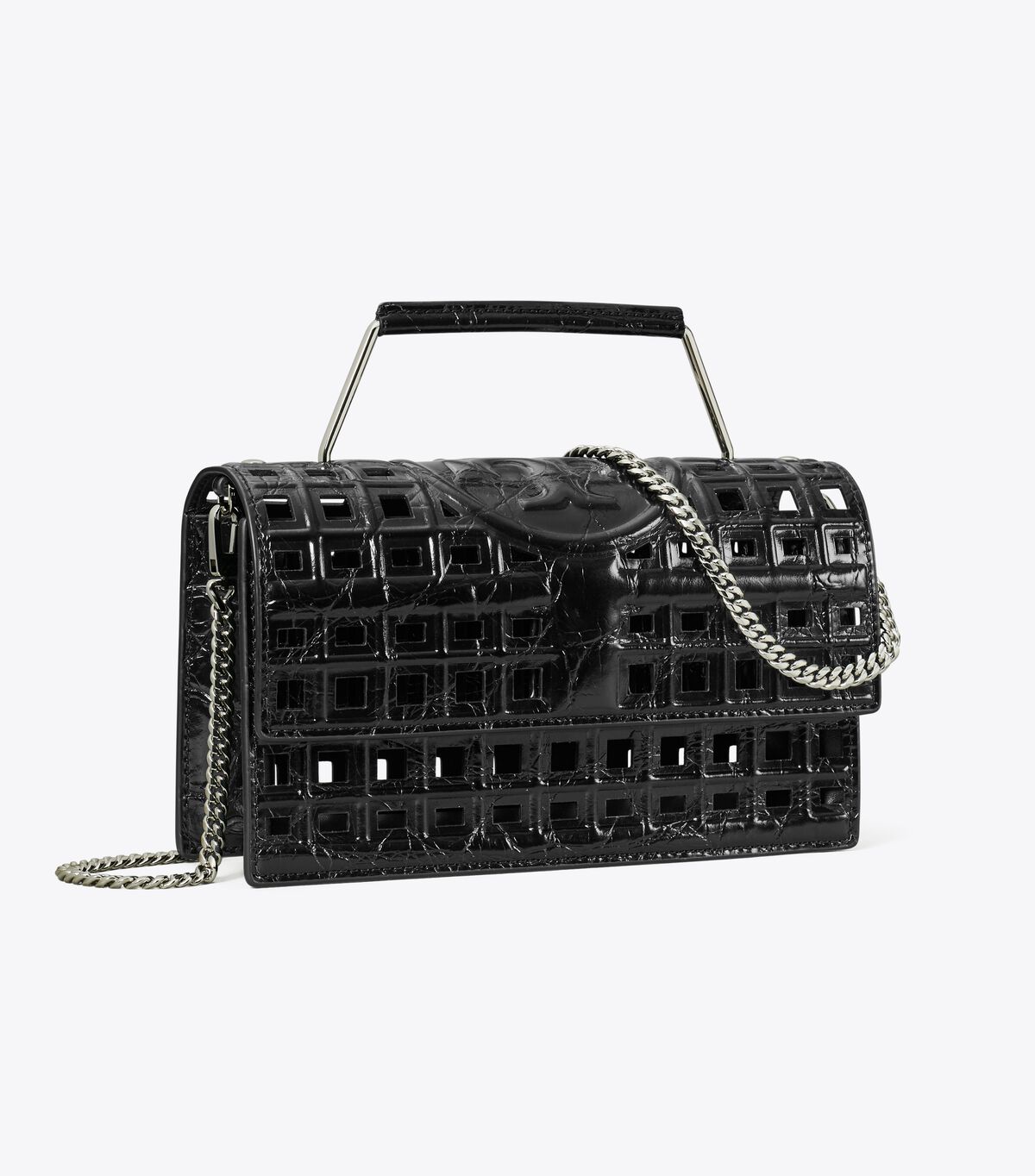 tory burch small fleming cage shoulder bag