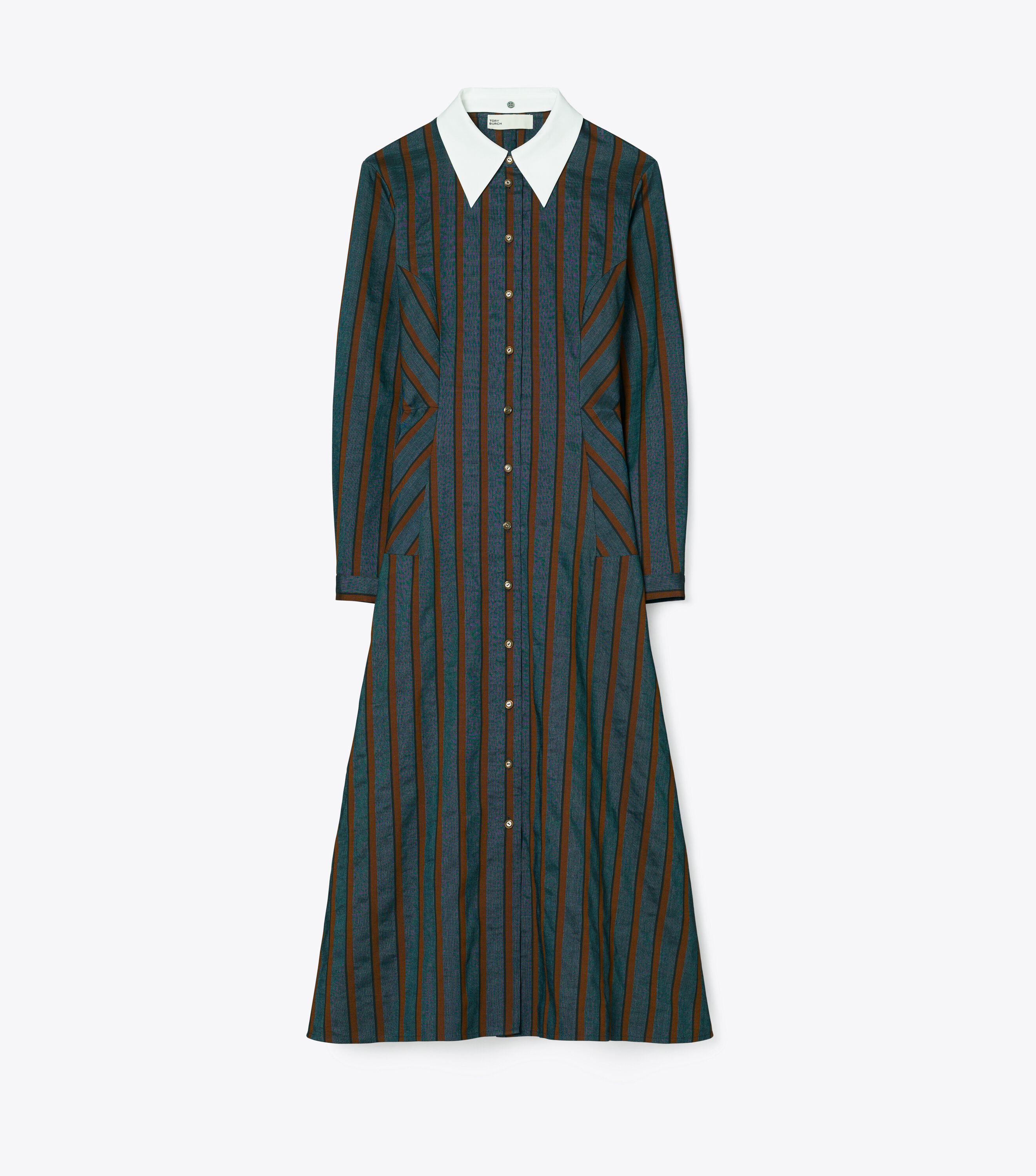 Tory burch striped shirt sales dress