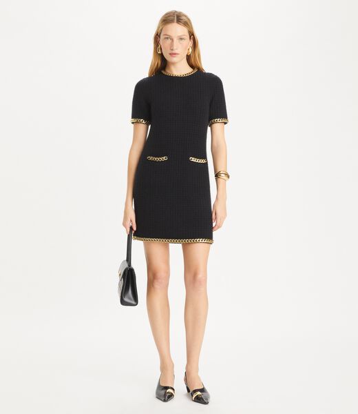 tory burch chain wool dress