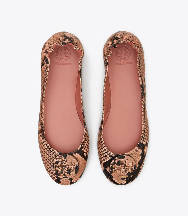 tory burch minnie printed travel ballet flat