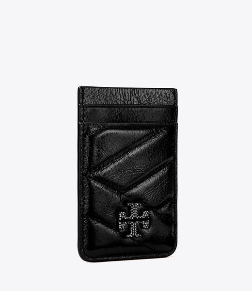 tory burch kira metallic pav  logo card pocket
