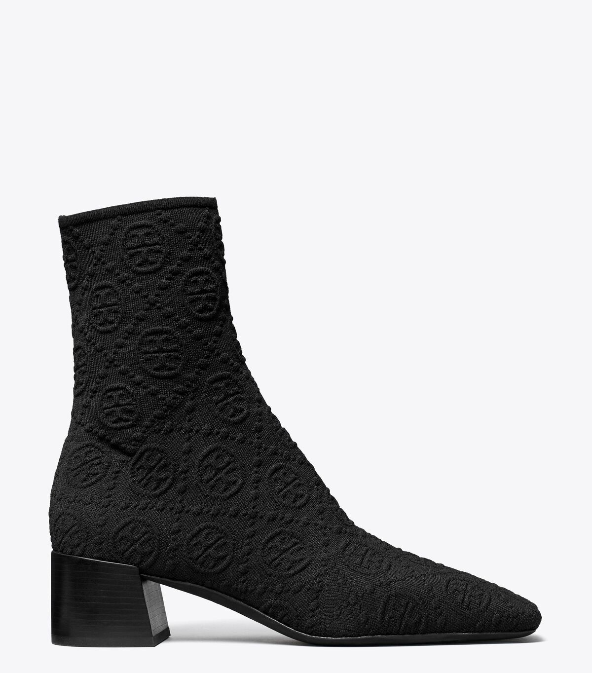tory burch t monogram stretch ankle boot