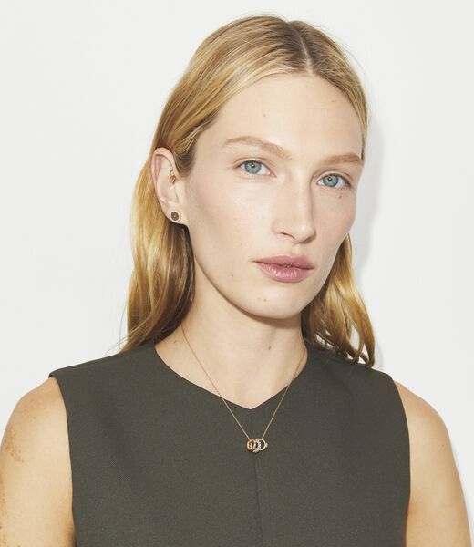 tory burch icon pav  necklace and earring set